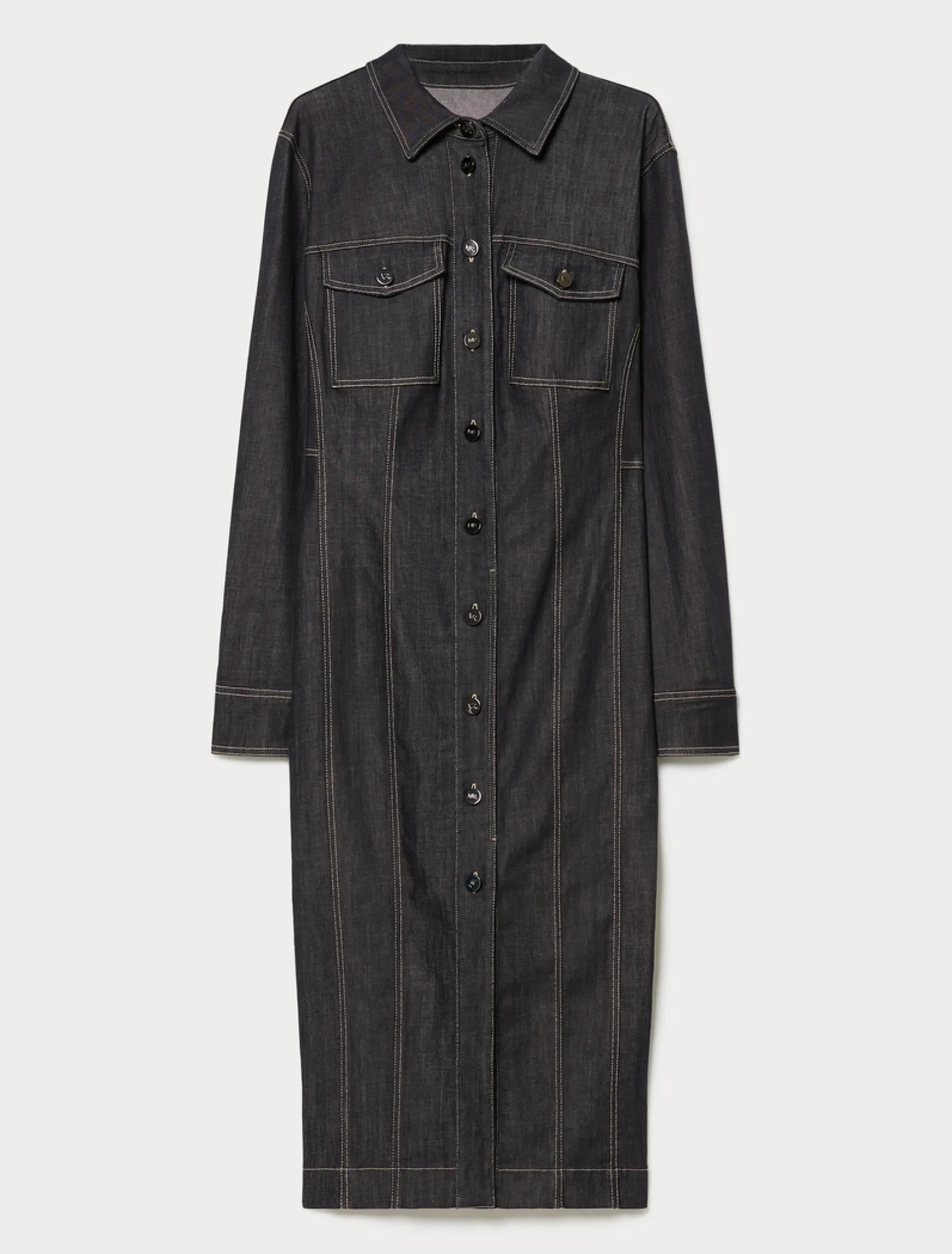 Abito chemisier in cotone - BLU