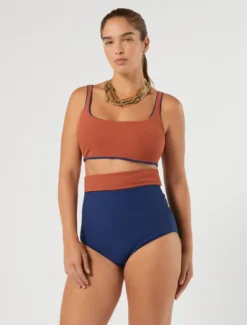 Bikini reversibile - MATTONE ROSSO