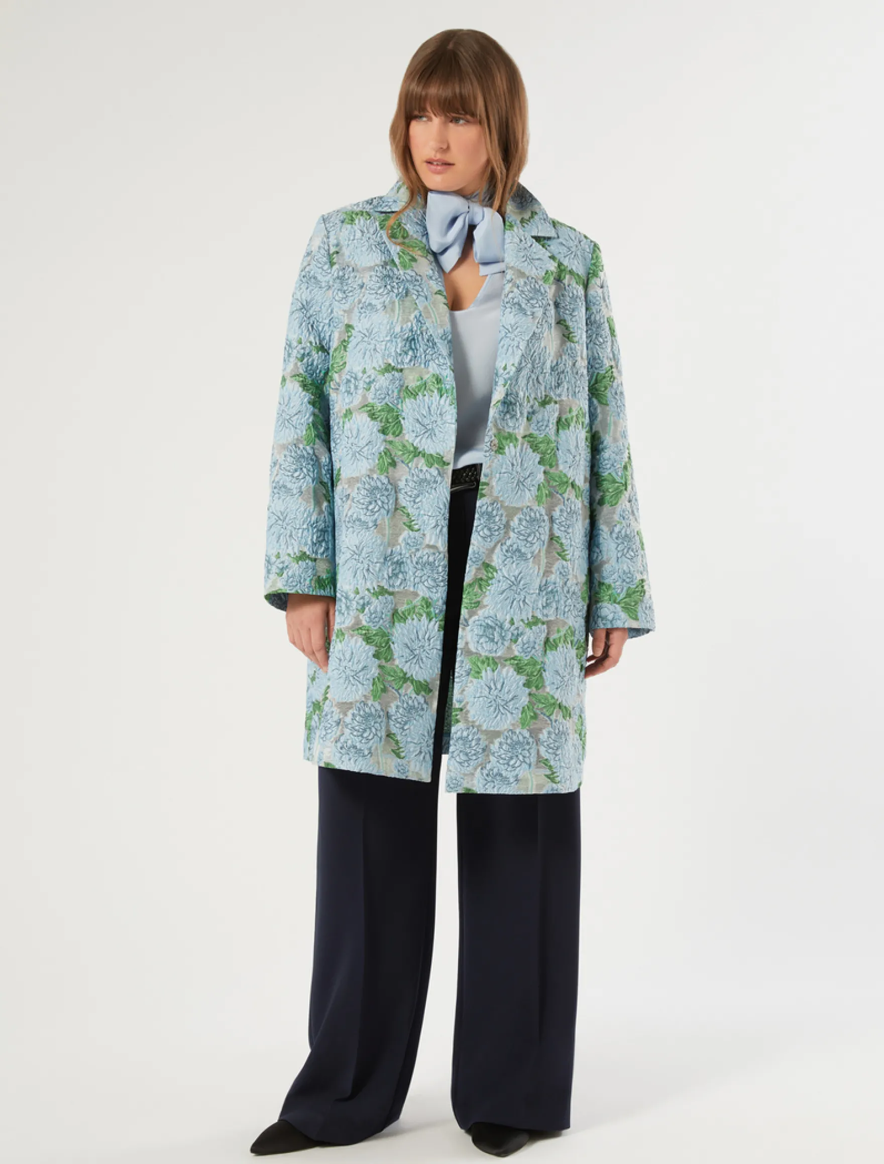 Blusa in georgette - AZZURRO