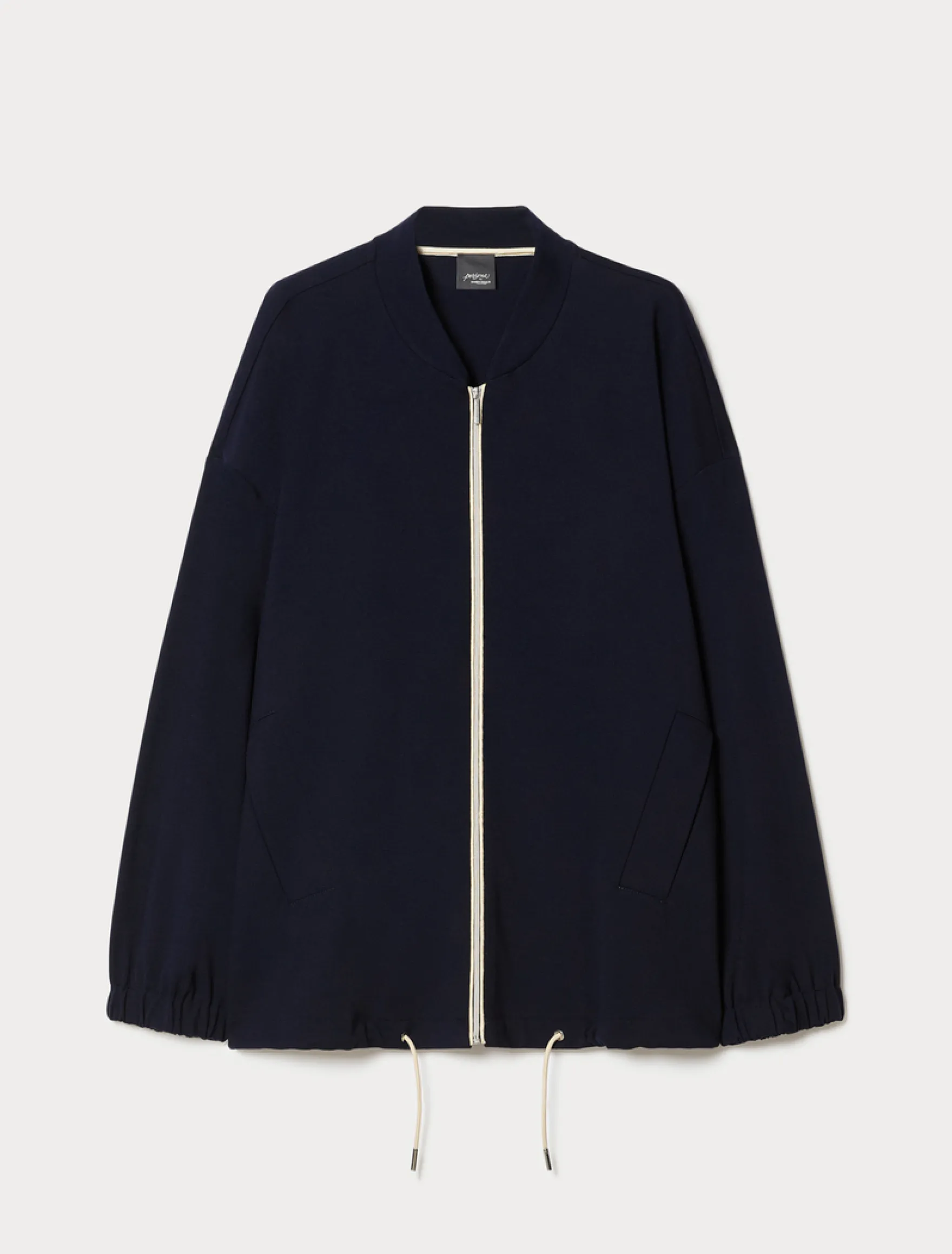 Bomber in jersey - BLU NOTTE