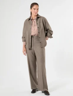 Camicia in flanella stretch - FANGO