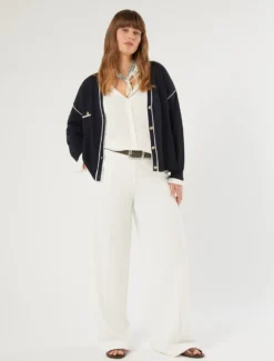 Camicia in jersey fluido - BIANCO