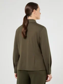 Camicia in jersey - VERDE OLIVA