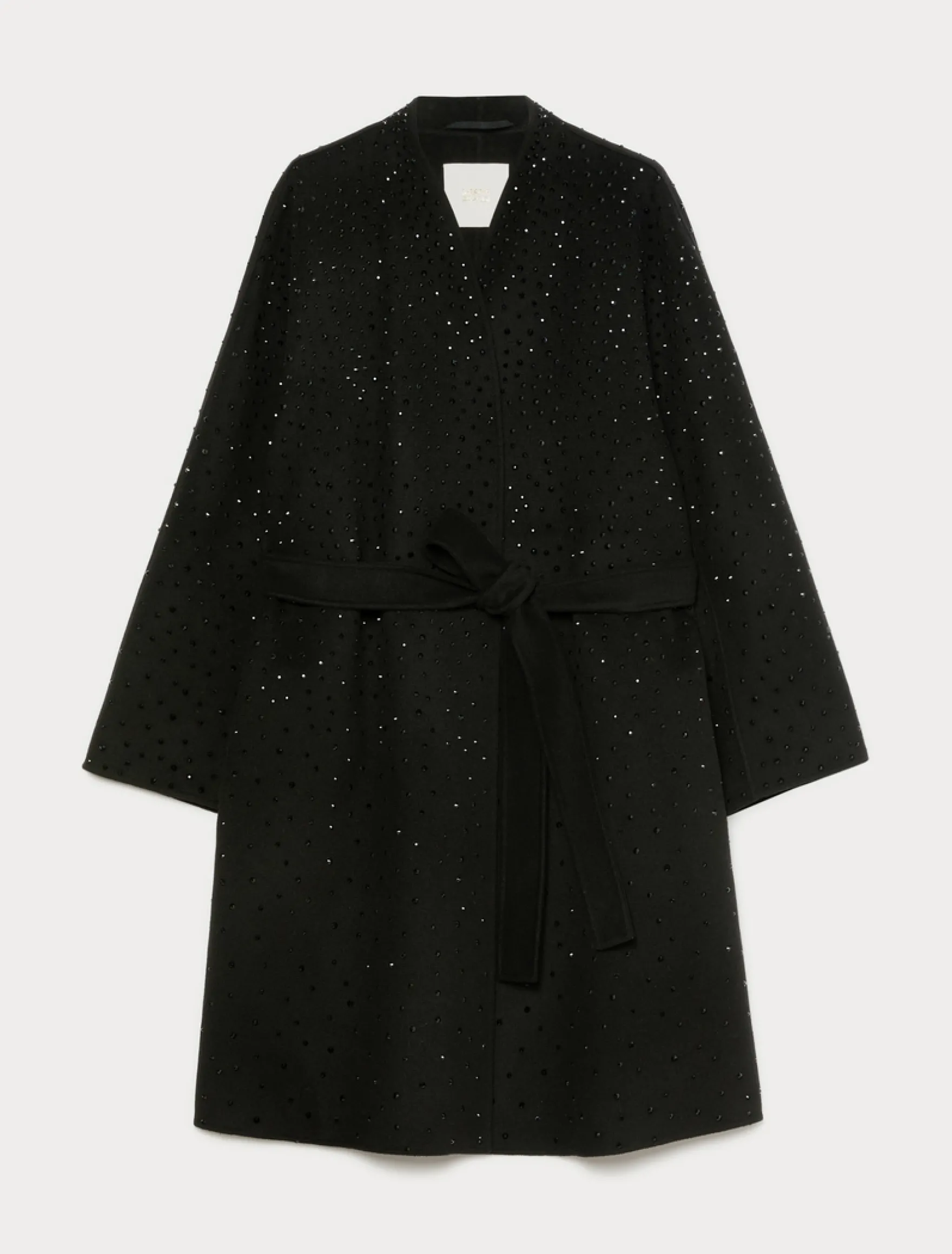 Cappotto double in lana e cachemire - NERO