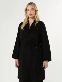 Cappotto double in lana e cachemire - NERO