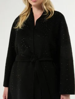 Cappotto double in lana e cachemire - NERO