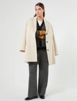 Cappotto in panno double - GHIACCIO