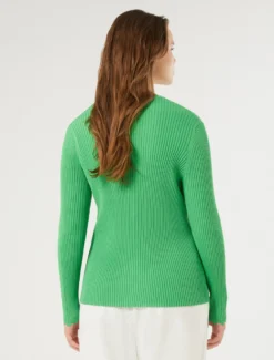 Cardigan e top in filato di viscosa - VERDE BANDIERA
