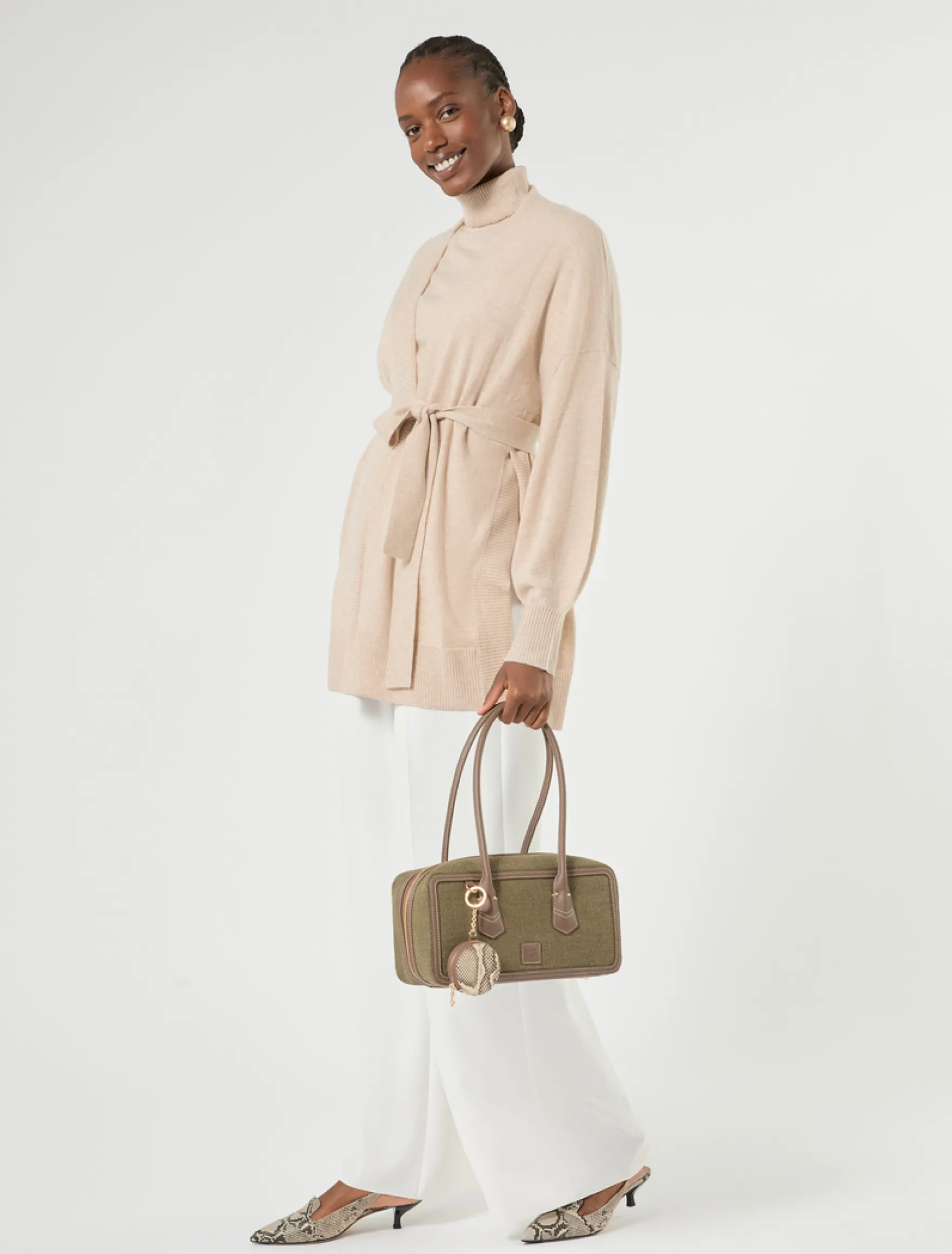 Cardigan in cachemire - BEIGE