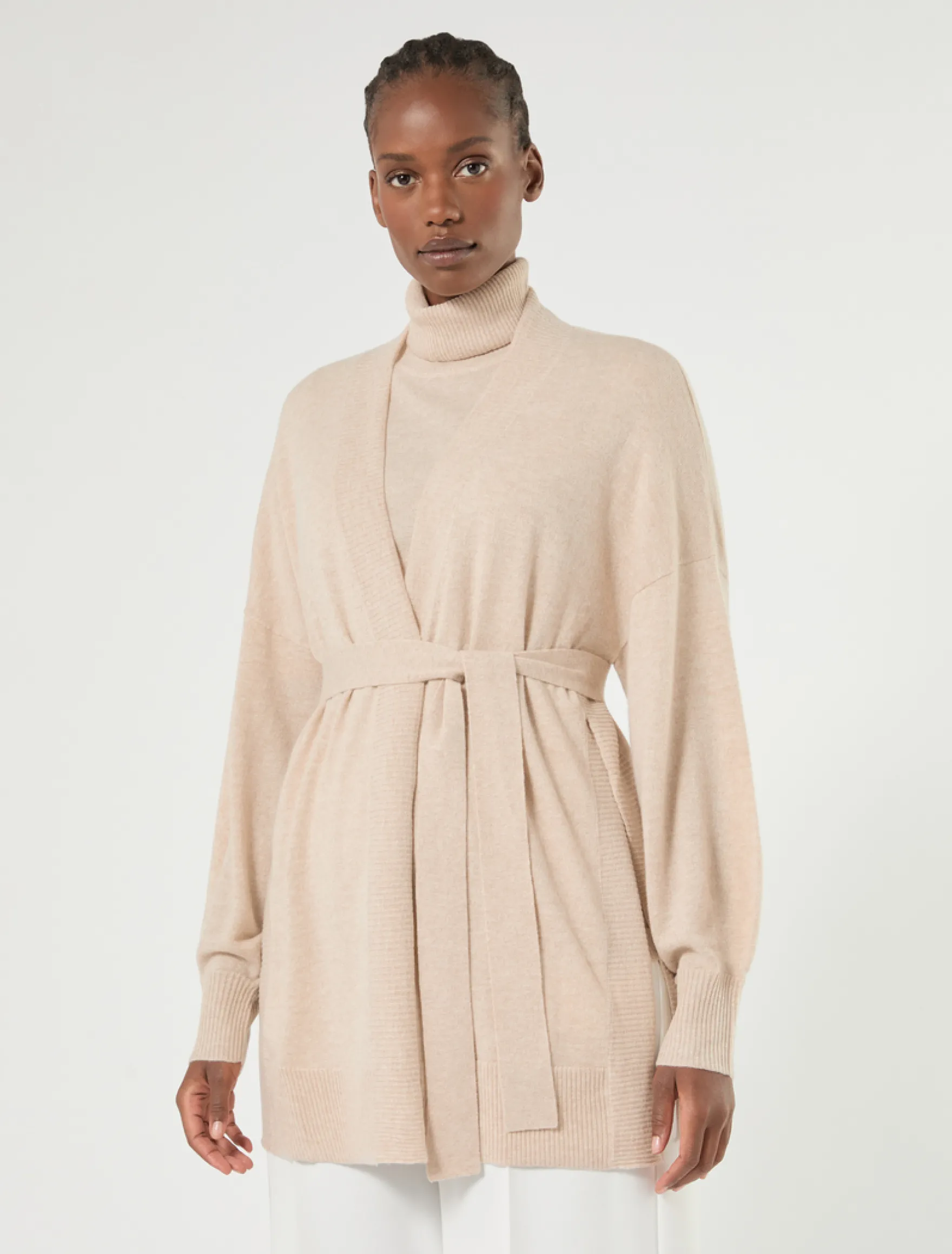 Cardigan in cachemire - BEIGE
