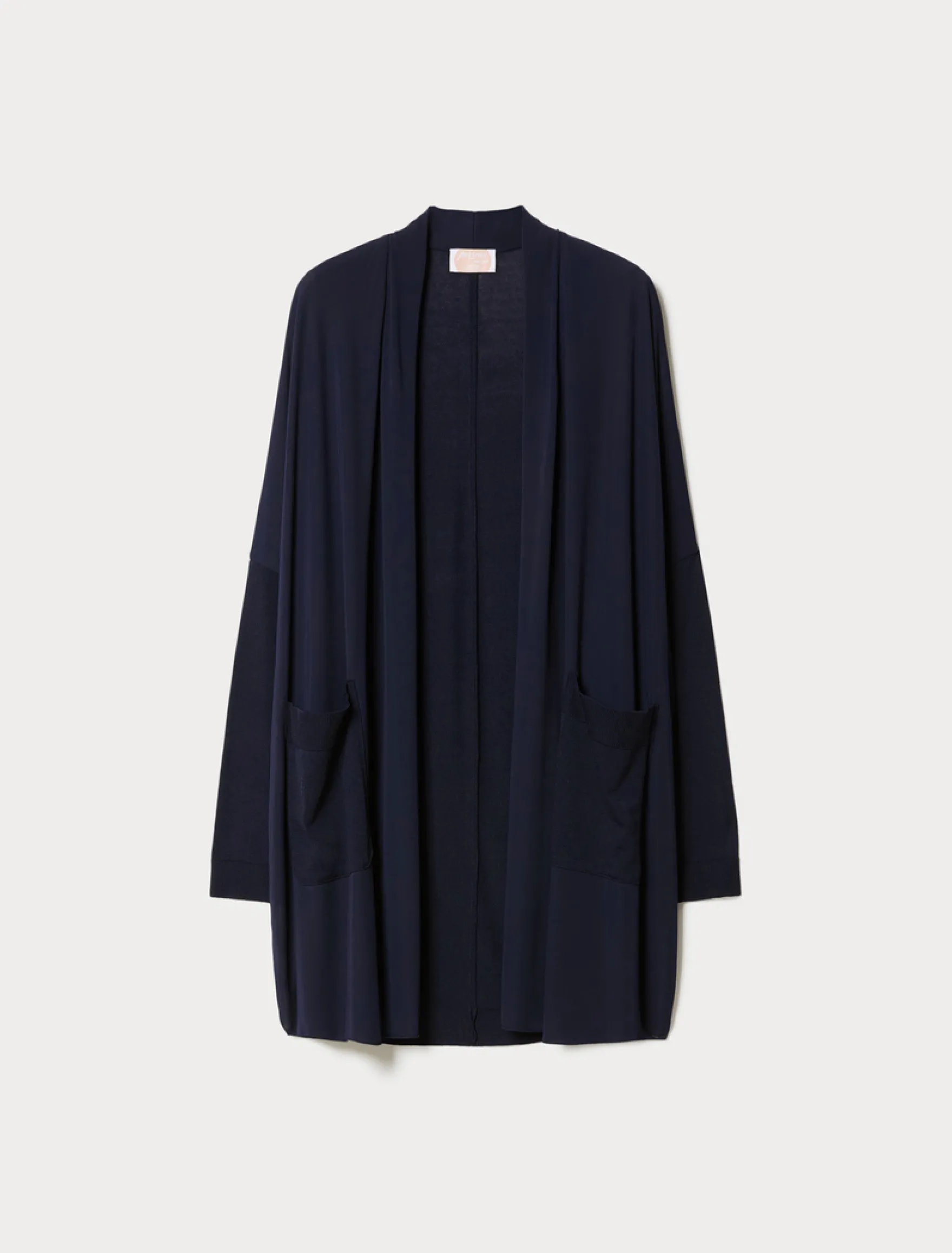 Cardigan in jersey e maglia - BLU NOTTE