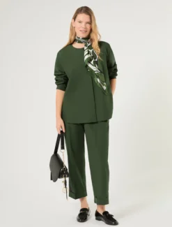 Foulard in twill di seta - VERDE
