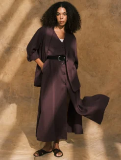 Giacca blazer in twill - PRUGNA