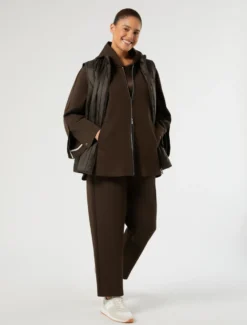 Gilet trapuntato - MARRONE SCURO