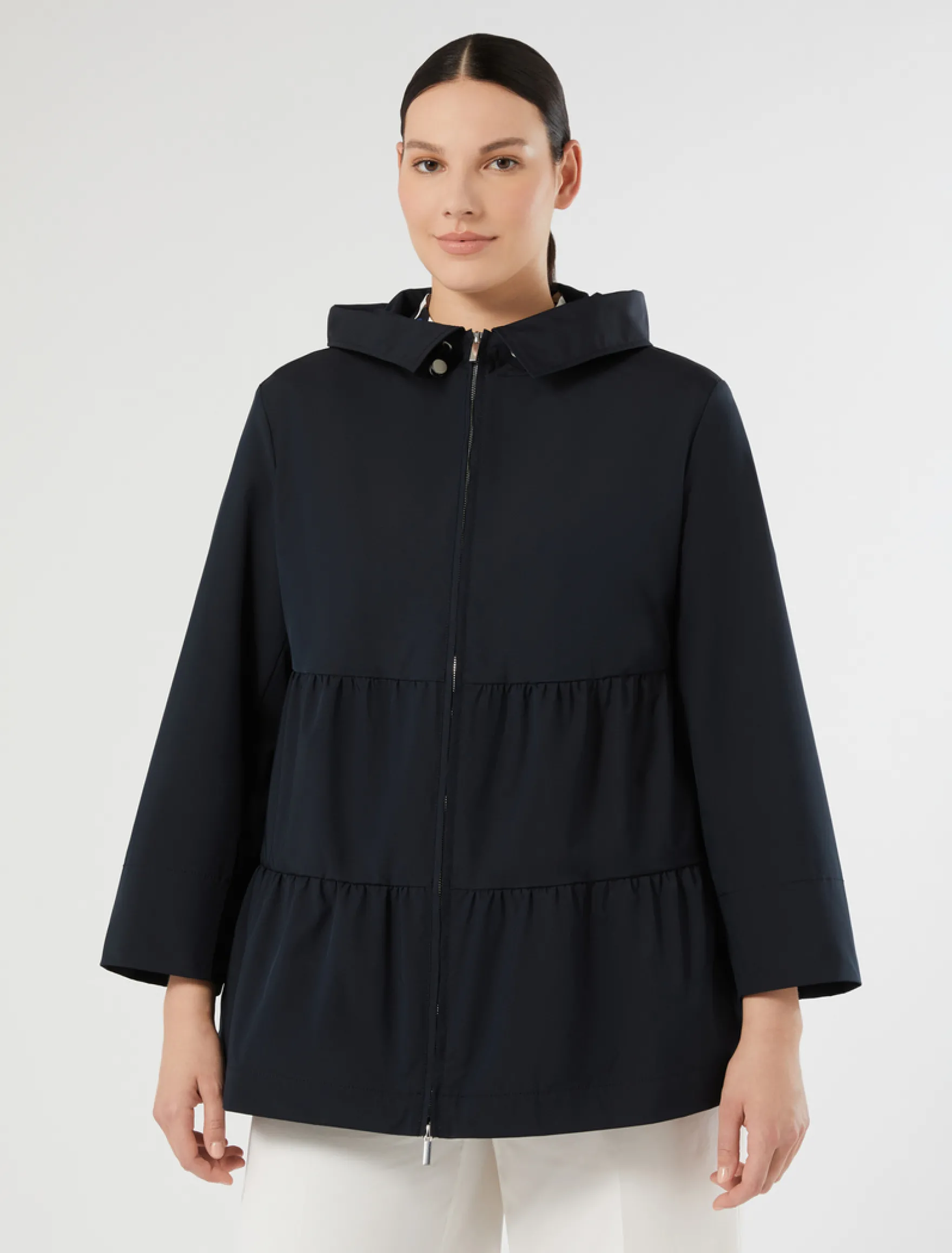 Impermeabile in microtwill antigoccia - BLU NOTTE