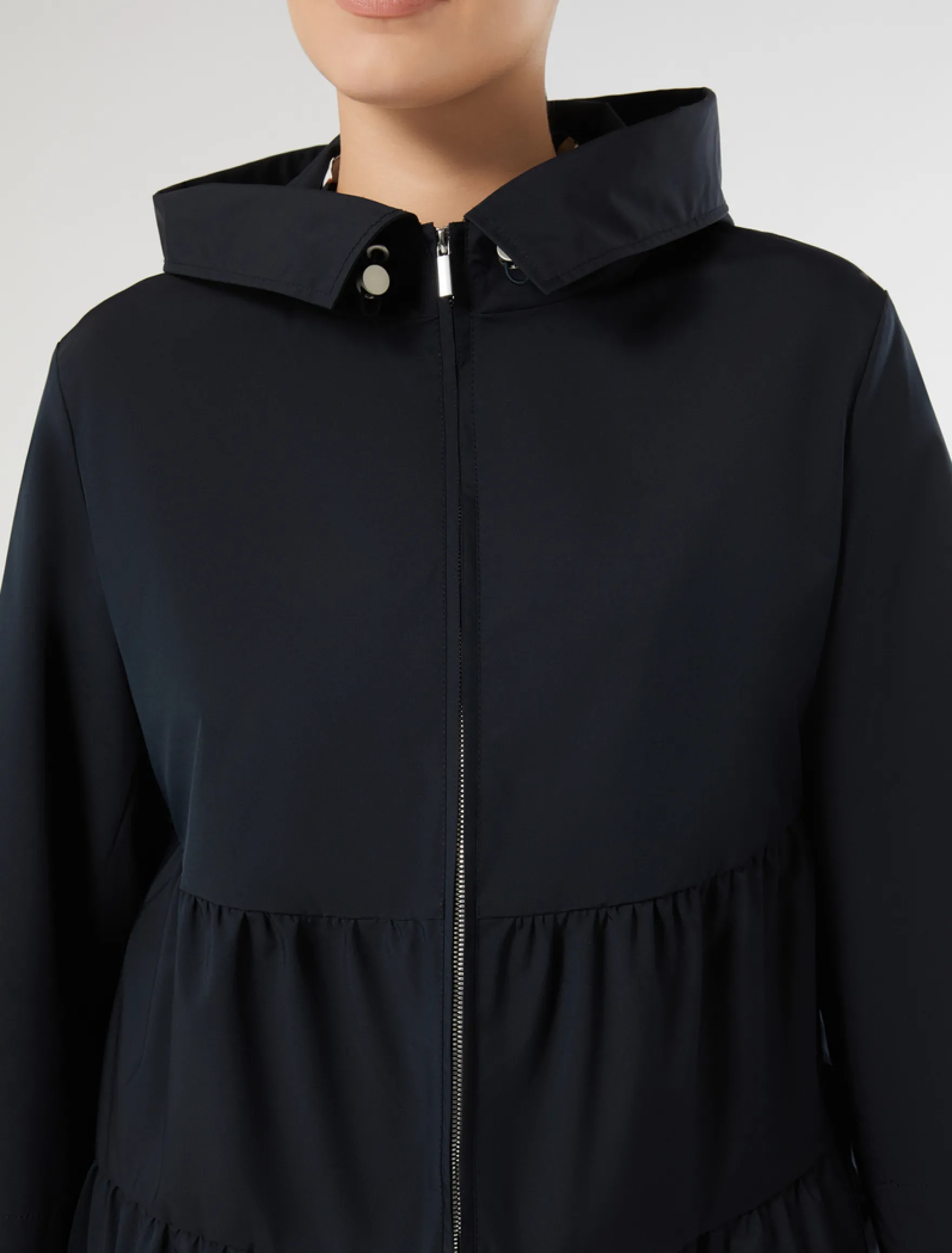 Impermeabile in microtwill antigoccia - BLU NOTTE