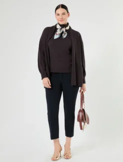 Maglia dolcevita in cachemire - MARRONE