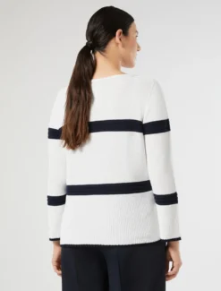 Maglia in cotone crêpe - BIANCO OTTICO