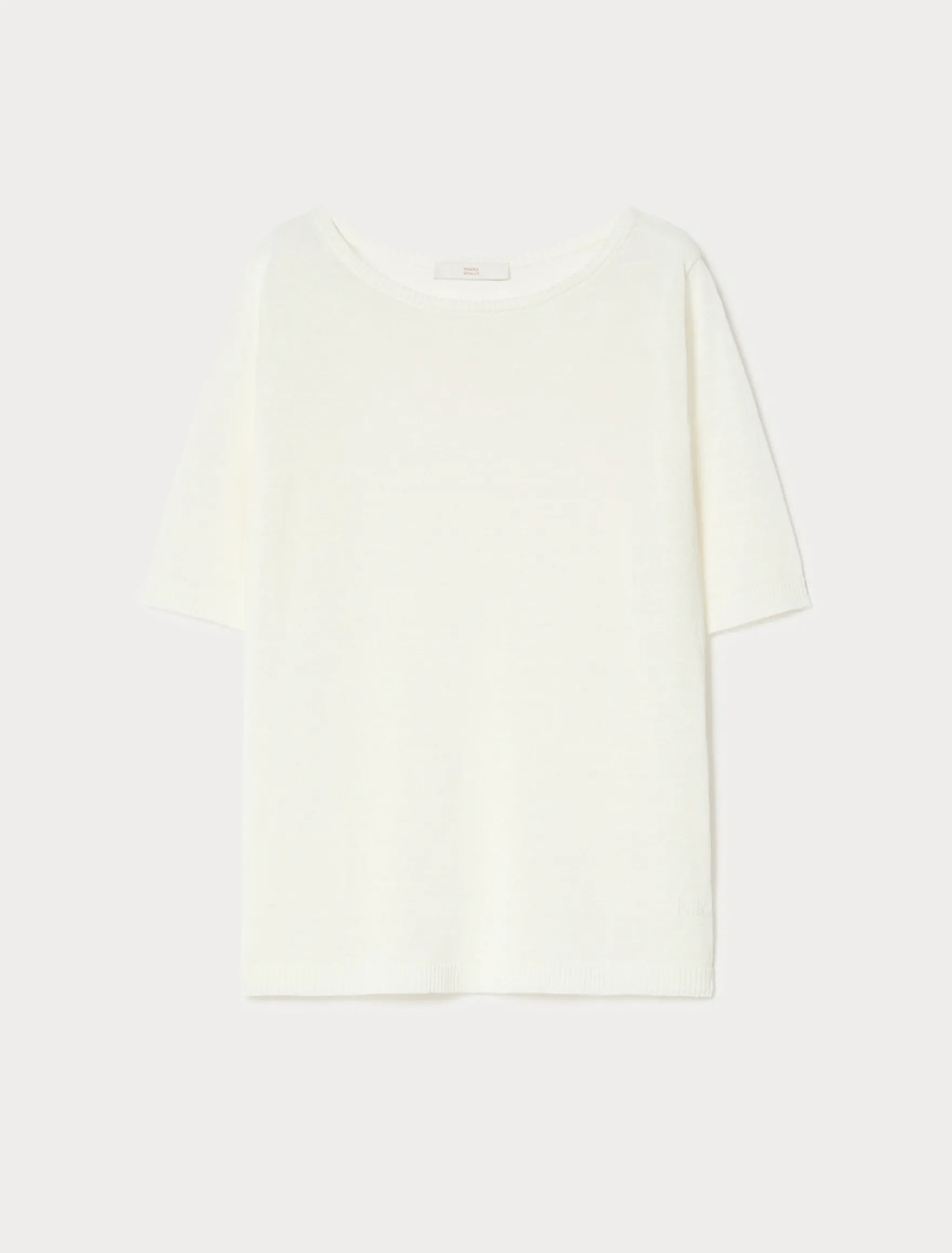 Maglia in misto lino - BIANCO OTTICO