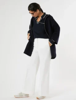 Maglia in seta e cotone - BLU NOTTE
