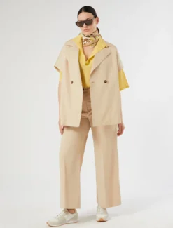 Maglia in viscosa crêpe - GIALLO