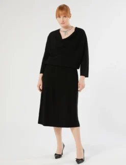 Maglia in viscosa - NERO