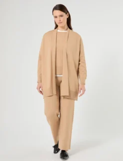Maglia in viscosa stretch - CAMMELLO
