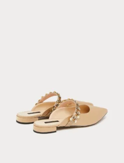 Mules in raso - CAMMELLO