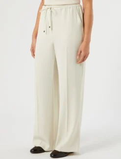 Pantaloni ampi in twill - SABBIA