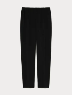 Pantaloni dritti in cady - NERO