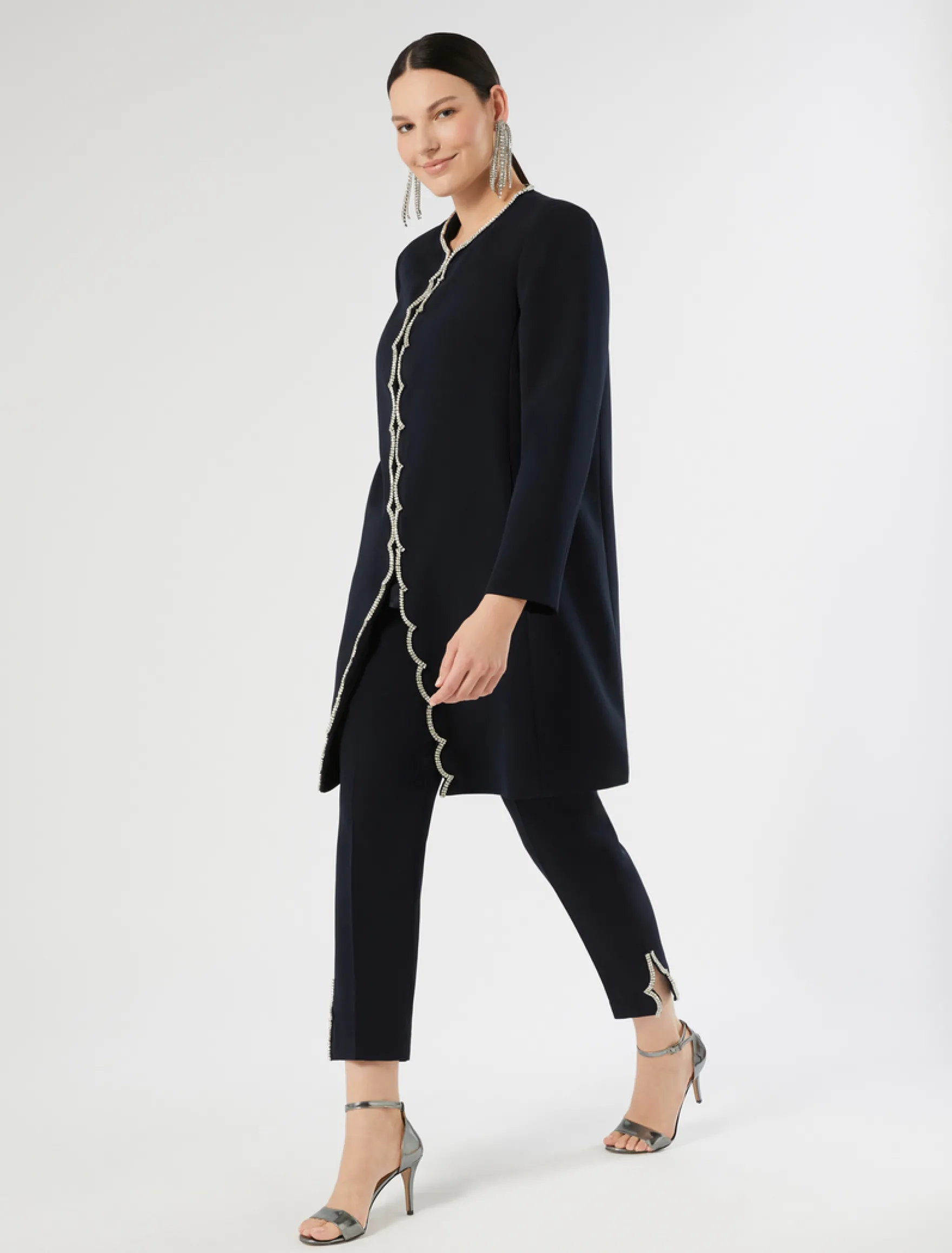 Pantaloni in cady - BLU NOTTE
