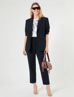 Pantaloni in cady - BLU NOTTE