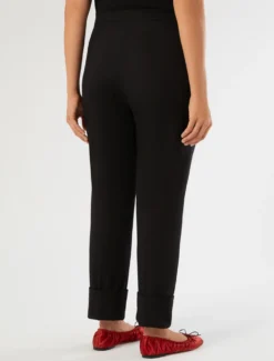 Pantaloni in gabardina di cotone - NERO