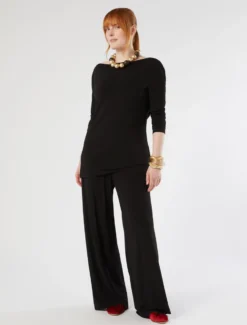 Pantaloni in jersey - NERO