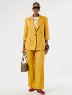 Pantaloni in tela di lino - MIELE