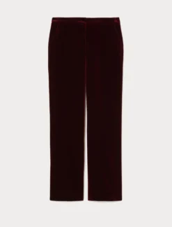 Pantaloni in velluto - MATTONE ROSSO