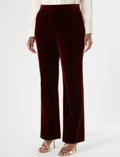 Pantaloni in velluto - MATTONE ROSSO