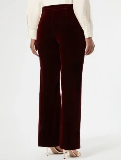 Pantaloni in velluto - MATTONE ROSSO