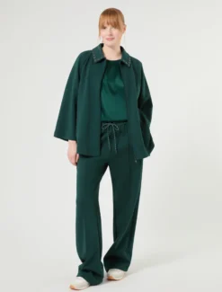Pantaloni jogging in jersey - VERDE BOSCO