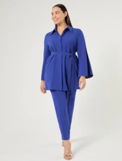 Pantaloni slim in cady - BLUETTE