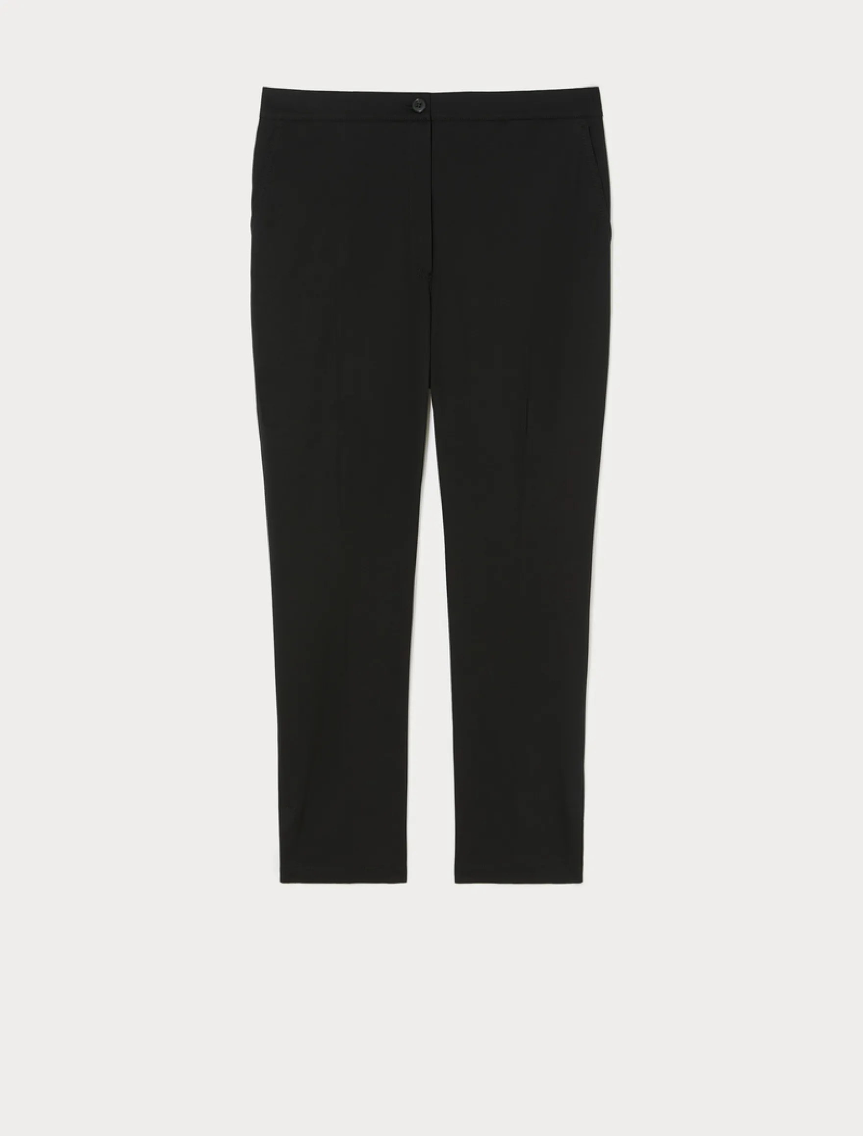 Pantaloni slim in gabardina - NERO