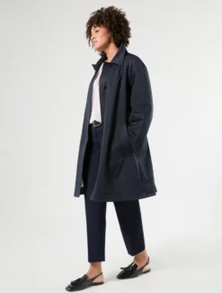 Pantaloni slim in jersey - BLU NOTTE