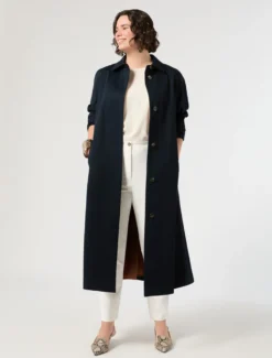 Pantaloni slim in tela di cotone - BIANCO