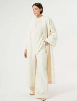 Stola in crêpe de Chine di seta - BIANCO AVORIO
