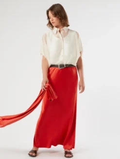 Stola in jersey - ROSSO