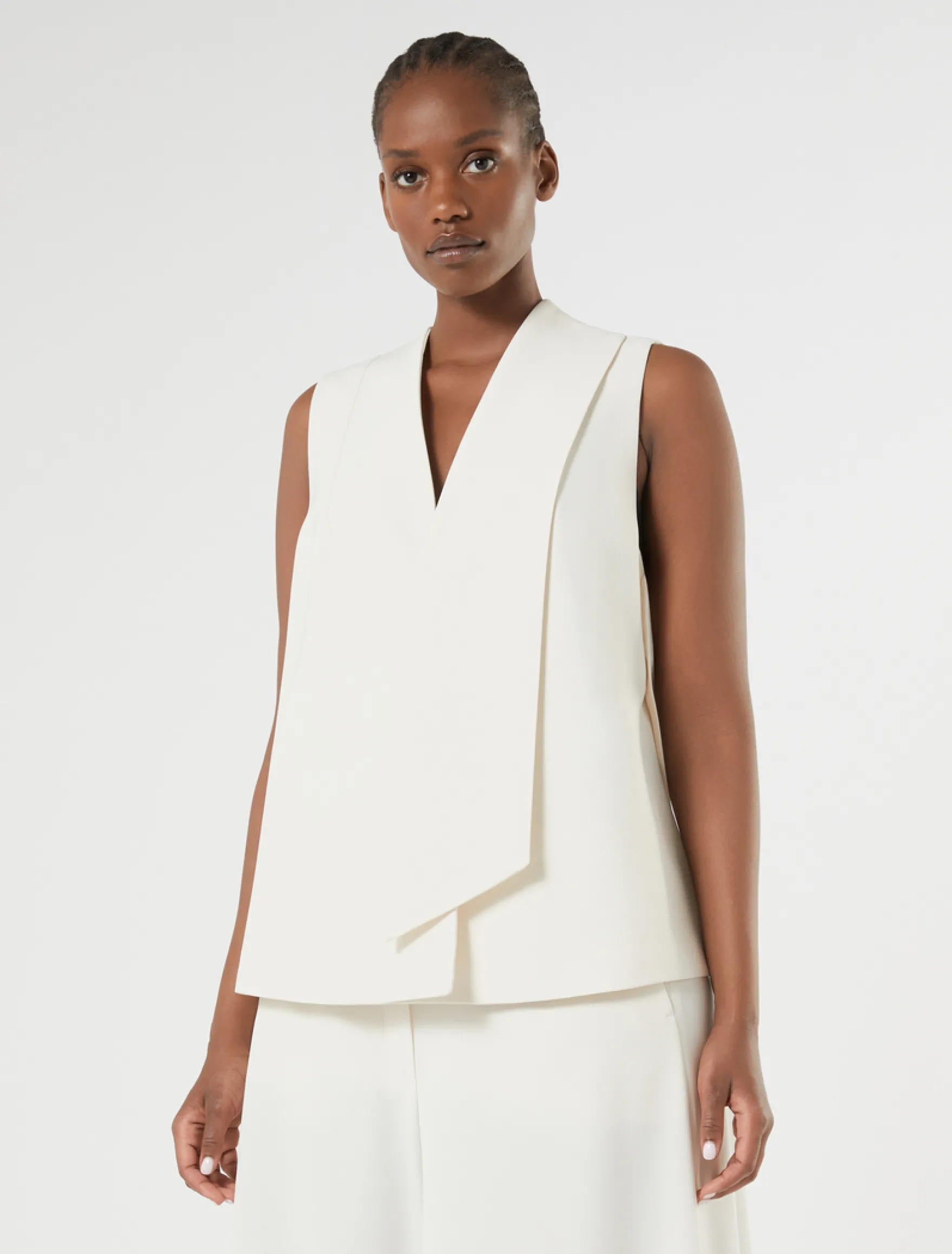 Top in cady - BIANCO AVORIO