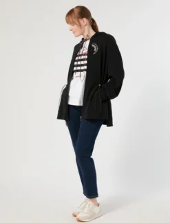 T-shirt in jersey con strass - BIANCO OTTICO