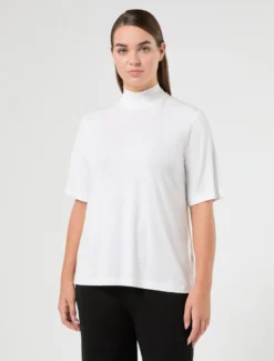 T-shirt in jersey di cotone - BIANCO