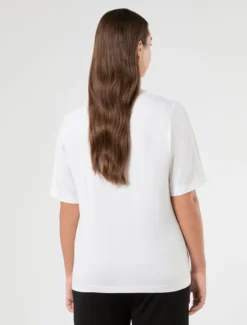 T-shirt in jersey di cotone - BIANCO